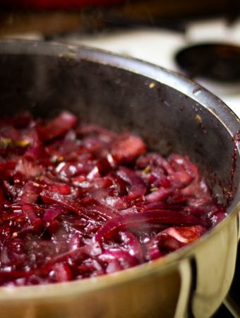 Baked Camembert Cheese With Onion Jam